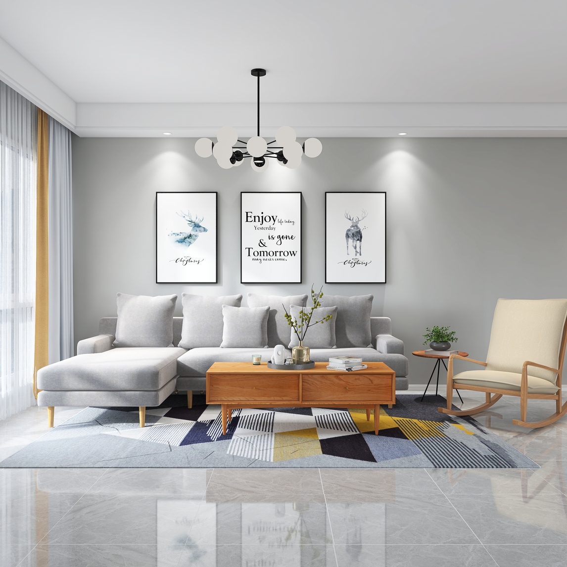 年轻人最爱的北欧客厅