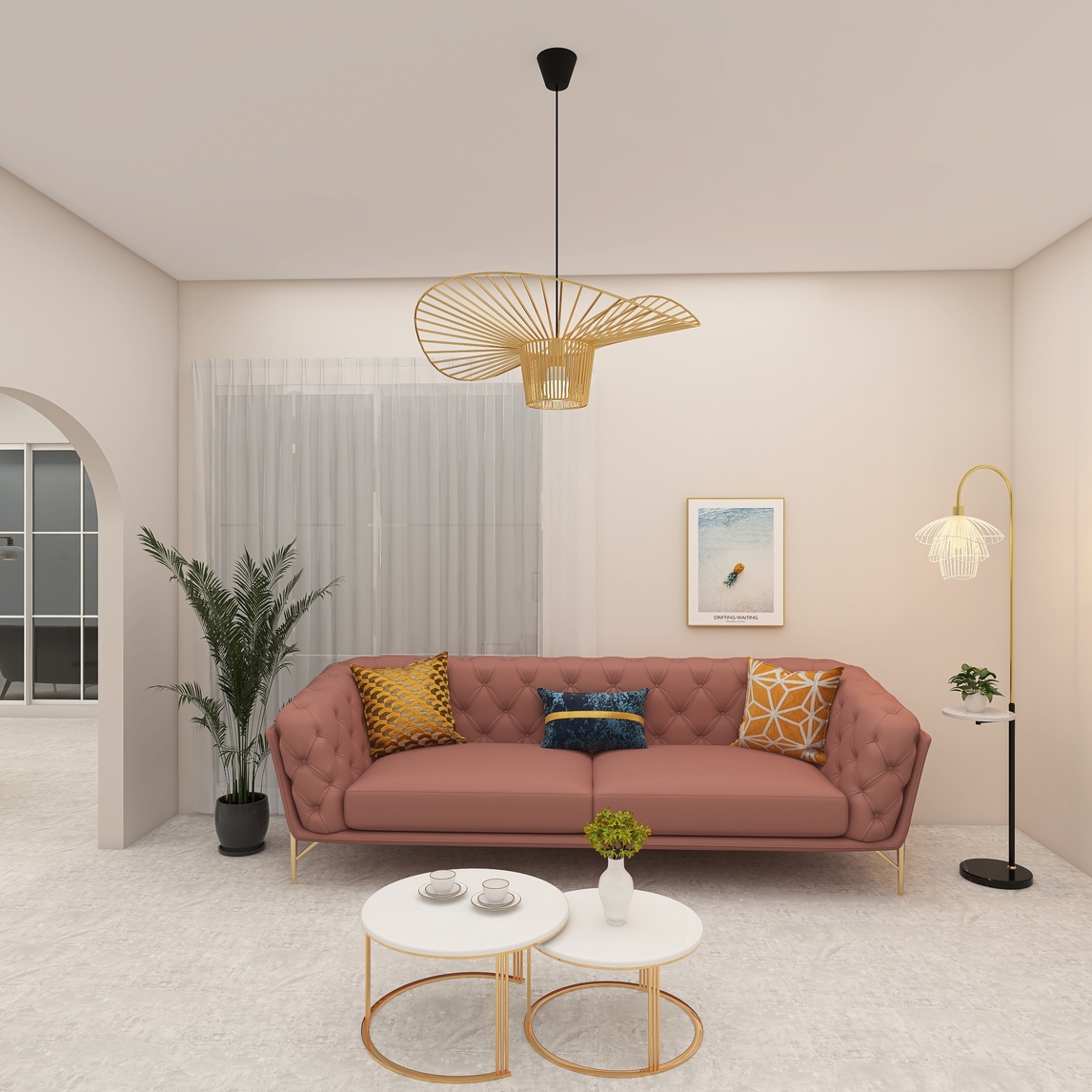 轻奢网红同款客厅这样搭配