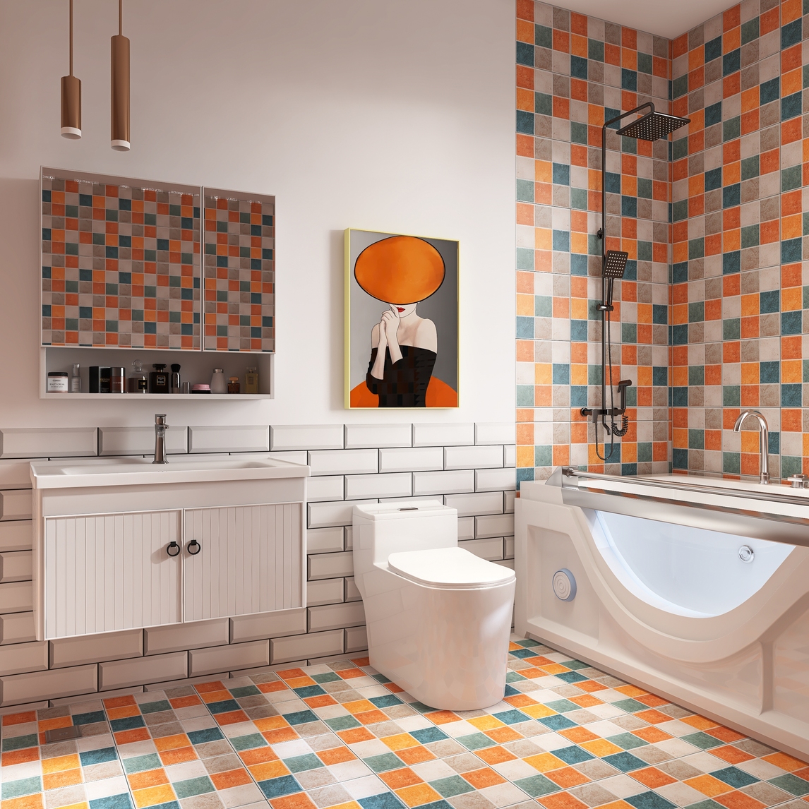 就这几样 打造网红同款马赛克卫生间