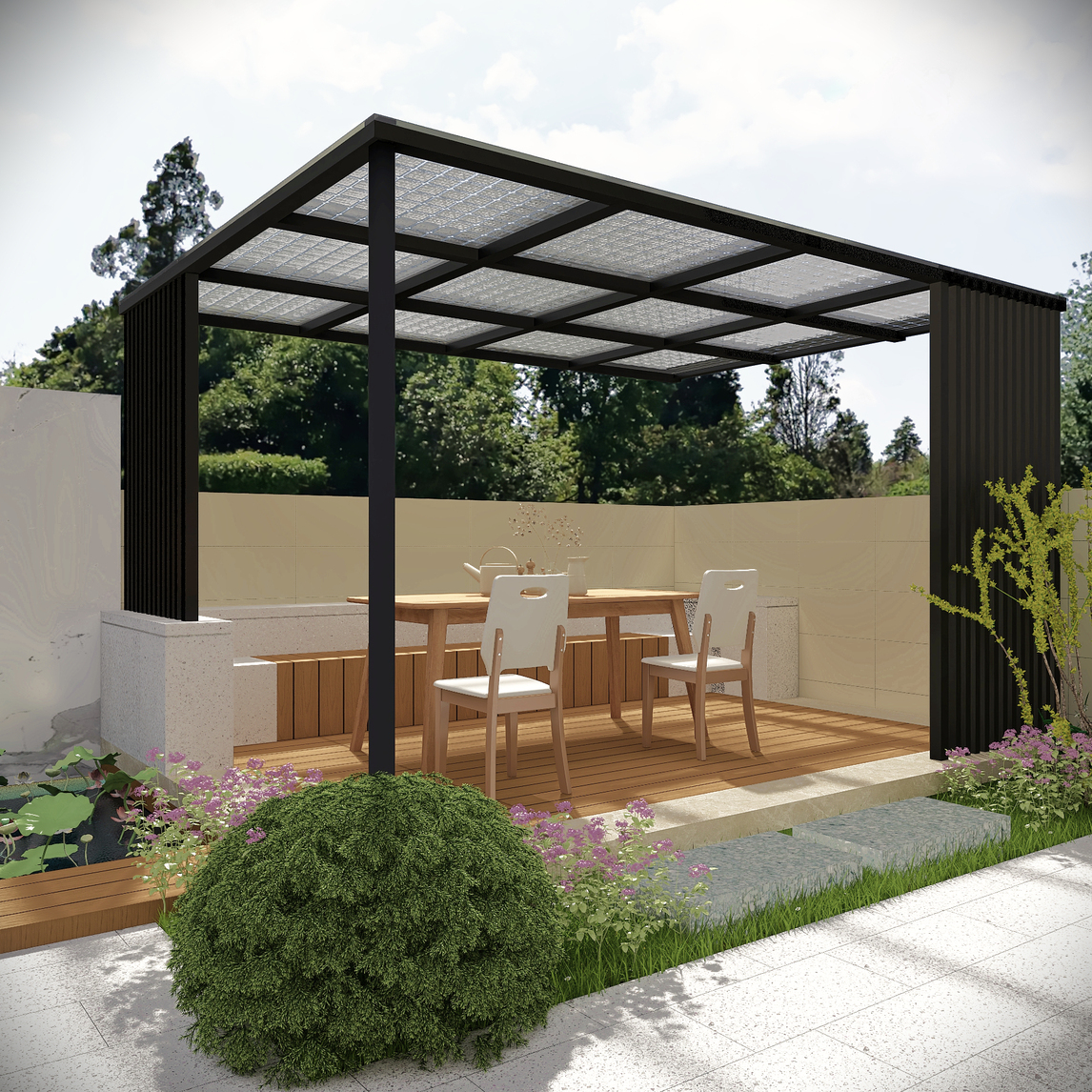 庭院大变身,这样改造才漂亮 - 梦想生活改造家设计效果图 - 每平每屋